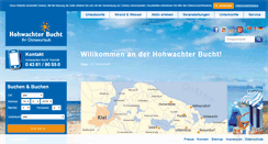 Desktop Screenshot of hohwachterbucht.de