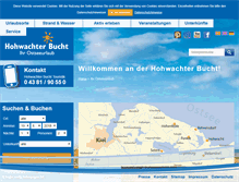 Tablet Screenshot of hohwachterbucht.de
